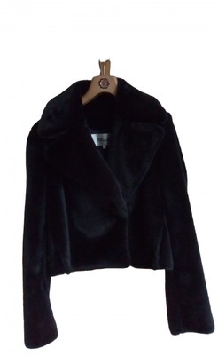 Diane von Furstenberg Black Synthetic Leather jackets