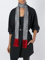 Thumbnail for your product : Haider Ackermann fringed printed scarf