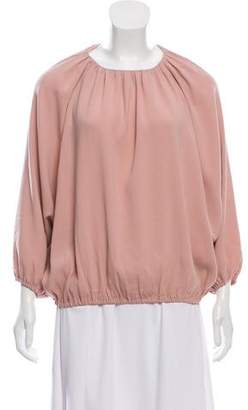 Co Pleated Crepe Top