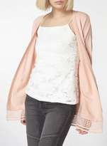 Thumbnail for your product : Peach Geometric Broidery Hem Knitted Cardigan