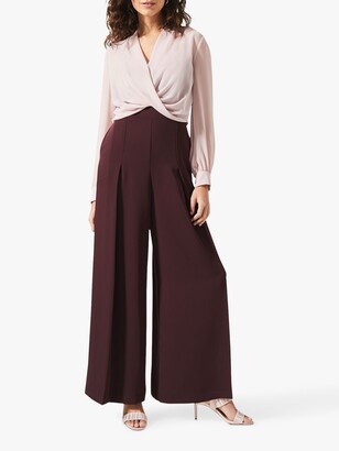 Phase Eight Mindy Jumpsuit, Antique Rose/Wine
