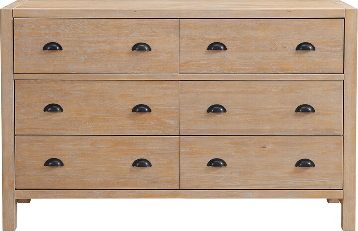 Alaterre Furniture Arden 6-Drawer Double Dresse r Chest Storage