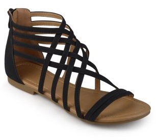Zipper Back Flat Sandals | Shop the 