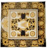 Thumbnail for your product : Versace Baroque Pattern Wool Blend Scarf - Womens - Gold