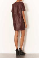 Thumbnail for your product : Topshop Leather T-Shirt Dress