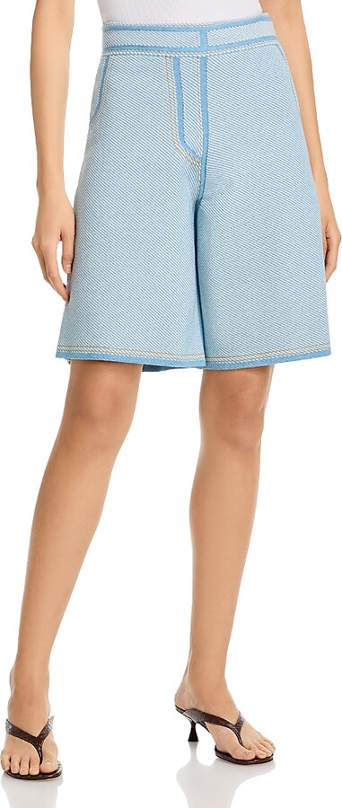 3.1 Phillip Lim Denim Effect Bermuda Shorts