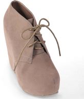 Thumbnail for your product : Journee Collection honey lace-up wedge booties - women