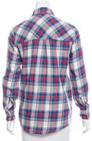 Thumbnail for your product : Roseanna Plaid Button-Up Top