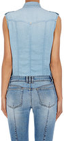Thumbnail for your product : Balmain Women's Denim-Effect Sleeveless Shirt