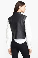 Thumbnail for your product : Alexander Wang Contrast Sleeve Zip Front Moto Jacket