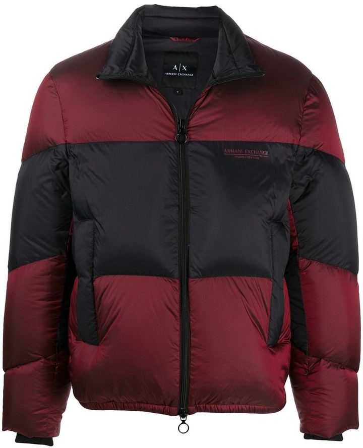 armani exchange jacket red