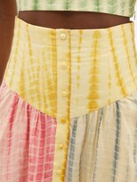 Thumbnail for your product : ALÉMAIS Alémais - Tie-dye Linen Midi Skirt - Multi