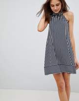 Thumbnail for your product : ASOS Design Halter Swing Sundress In Cut About Stripe