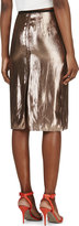 Thumbnail for your product : Lanvin Copper Lamé Skirt