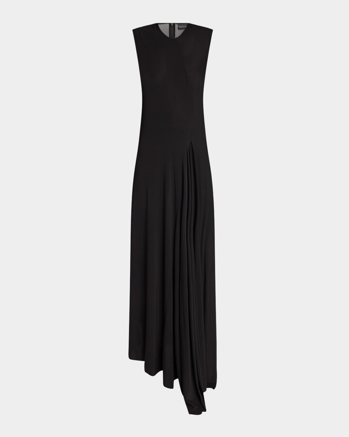 Balenciaga Sleeveless Asymmetric Maxi Dress