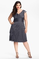 Thumbnail for your product : Adrianna Papell Chiffon Petal Gown (Plus Size)