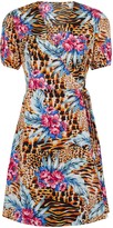 Thumbnail for your product : New Look Blue Vanilla Tropical Animal Print Dress