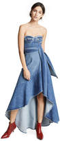 Thumbnail for your product : Jonathan Simkhai Classic Denim Bustier Dress