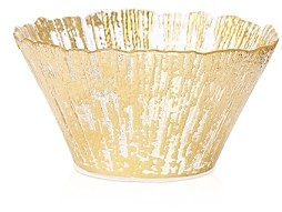 Vietri Rufolo Glass Gold Small Deep Bowl