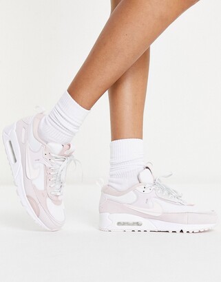 Nike Air Max 90 Futura trainers in bare rose pink - ShopStyle