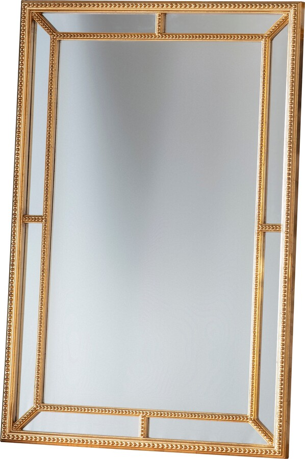 Dunelm Mansfield Rectangle Mirror, Gold Effect Effect 121x80cm Gold