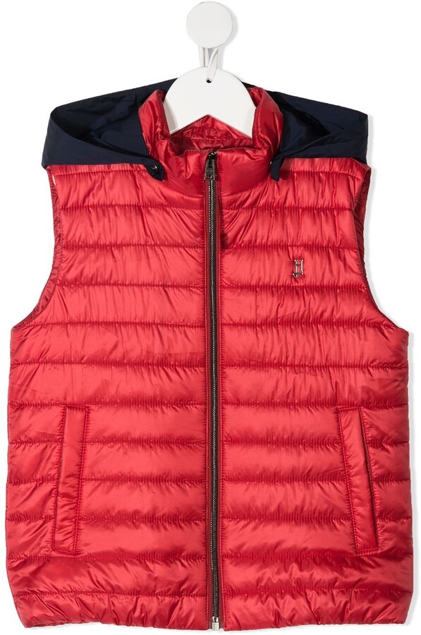 LAUSONS Boys Hooded Gilets Winter Sleeveless Jacket Padded Quilted Body Warmers 