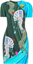 Mary Katrantzou - card print T-shirt dress