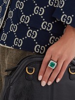 Thumbnail for your product : Gucci Crystal-embellished Signet Ring - Green