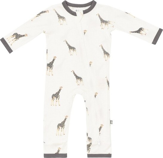 Kyte Baby Zippered Romper in Giraffe Giraffe Newborn