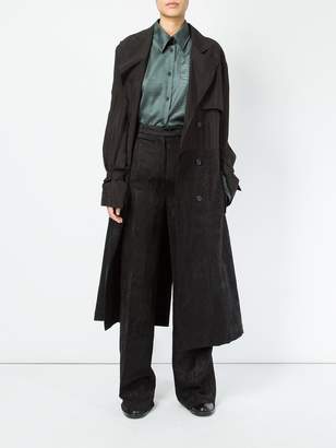 Yang Li textured high-waisted trousers