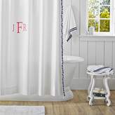 Thumbnail for your product : Pottery Barn Teen Pom Pom Shower Curtain, Royal Navy
