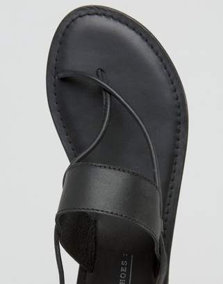 ASOS FLEW Tie Leg Leather Sandals