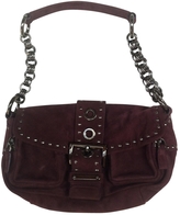 Thumbnail for your product : Prada Burgundy Suede Handbag