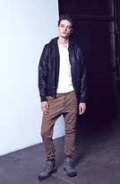 Thumbnail for your product : Obey Faux Leather Hooded Bomber Jacket