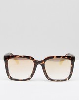 Thumbnail for your product : Quay Exclusive Genesis Square Frame Sunglasses