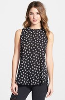 Thumbnail for your product : Lucky Brand Embroidered Print Peplum Top