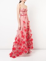 Thumbnail for your product : Marchesa Strapless Floral Dress