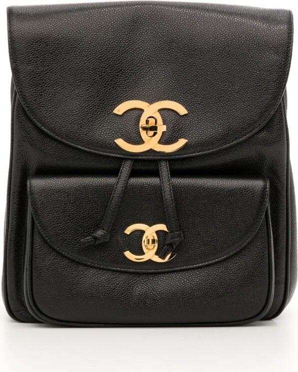 Chanel Pre Owned 1995 CC Turn-lock backpack - ShopStyle