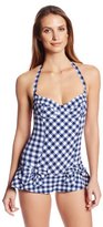 Thumbnail for your product : Juicy Couture Women's Gingham Style Underwire Swim Dress