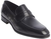 Thumbnail for your product : Ferragamo black leather 'Lionel' penny strap loafers