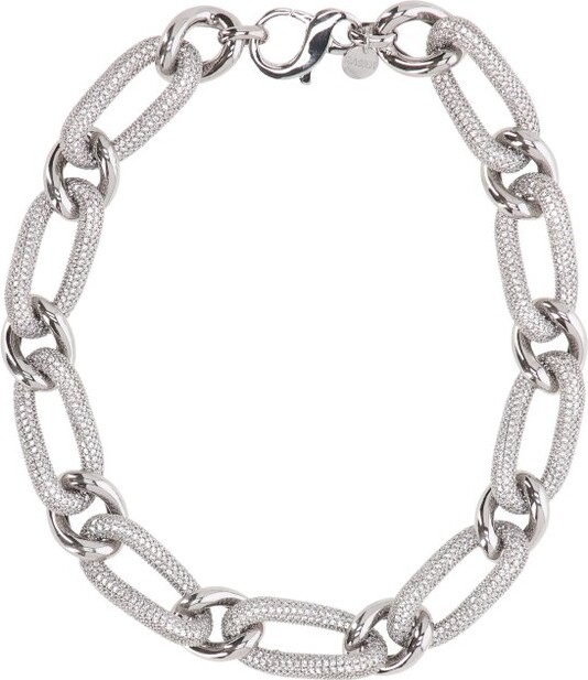 Rasna Bijoux Pave Link Necklace