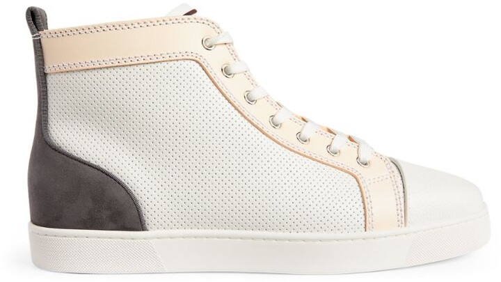 Christian Louboutin Louis Orlato Flat Leather High-top Trainers in