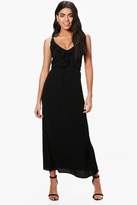 Thumbnail for your product : boohoo Ruffle Wrap Front Maxi Dress