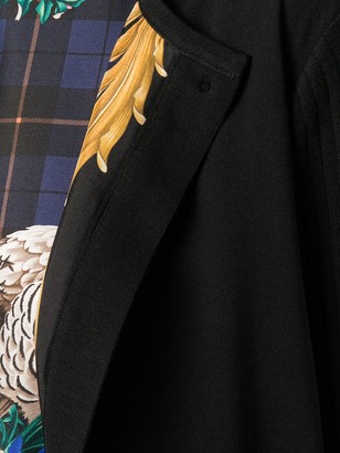 Ferragamo Printed Lining Knitted Cardigan