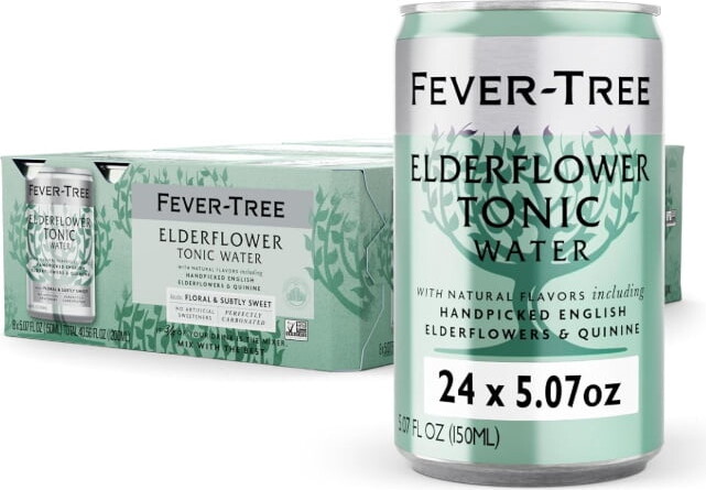 Fever-Tree Premium Elderflower Tonic 5.07 Fl Oz Cans 24 Pk