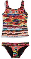 Thumbnail for your product : Terez 'Friendship' Two-Piece Swimsuit (Toddler Girls & Little Girls)