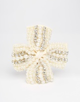 Thumbnail for your product : Johnny Loves Rosie Beaded Sparkle Bow Hair Clip