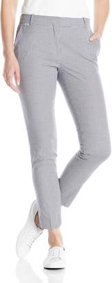 Lacoste Women's Mini Gingham Slim Fit Pant