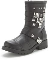 Thumbnail for your product : Shoebox Shoe Box Nieve Metal Detail Strappy Biker Boots