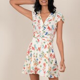 Thumbnail for your product : Molly Bracken Short Button-Through Dress in Floral Print